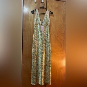 NWT Target satin floral dress size xs